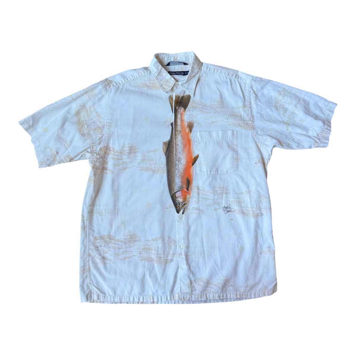 Nautica Patterned Button Down