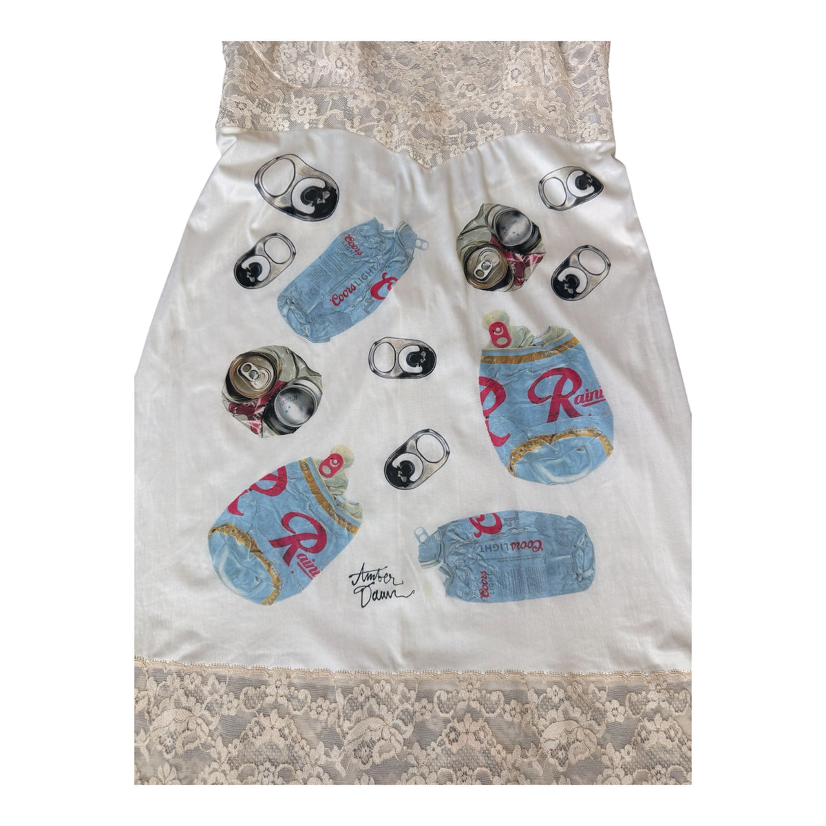Crushed Can Slip Dress