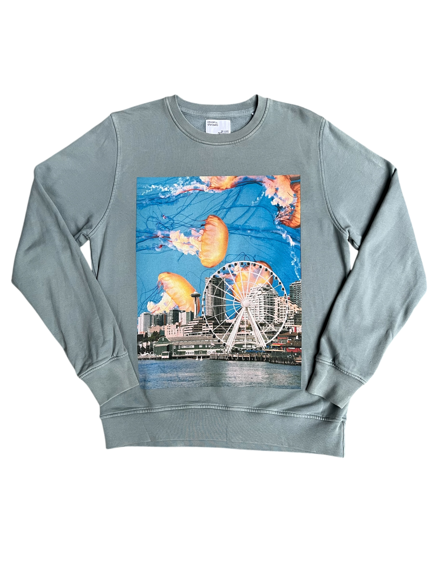 Dusty Blue Waterfront Crewneck