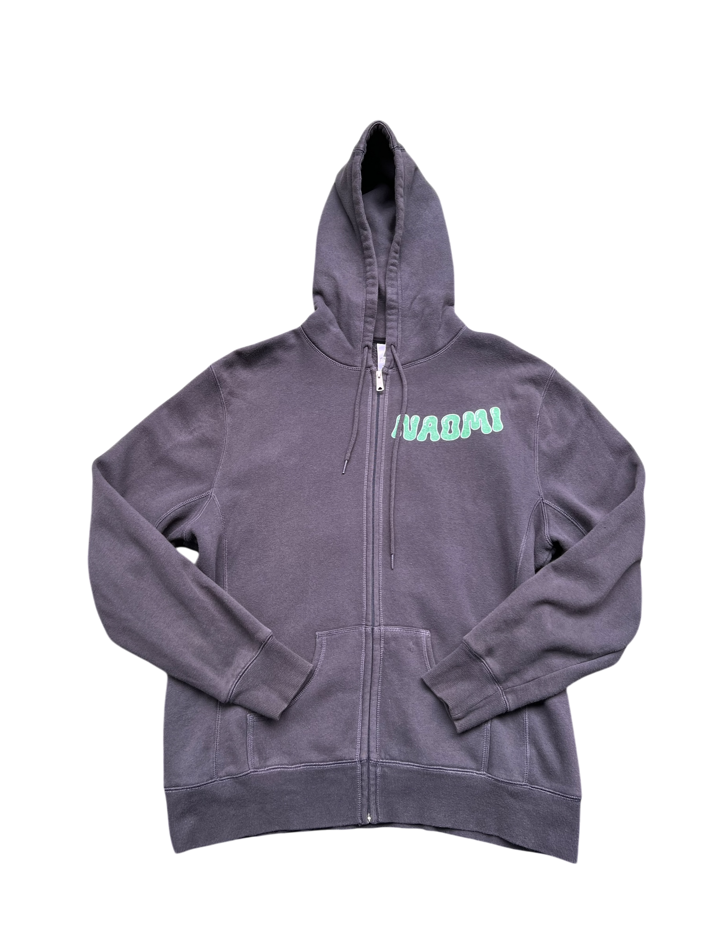 Grey Mushroom Zip Up Hoodie