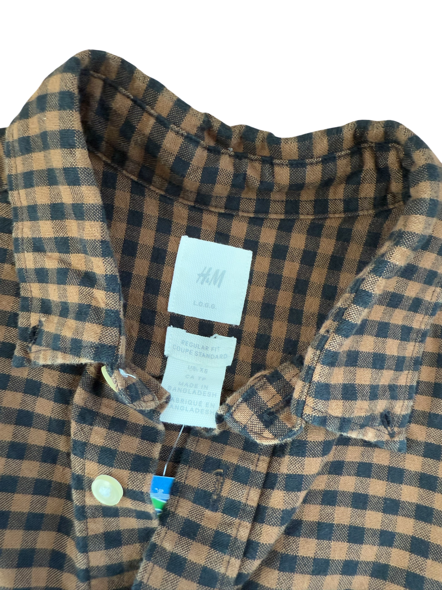 Gingham Button Up Long Sleeve