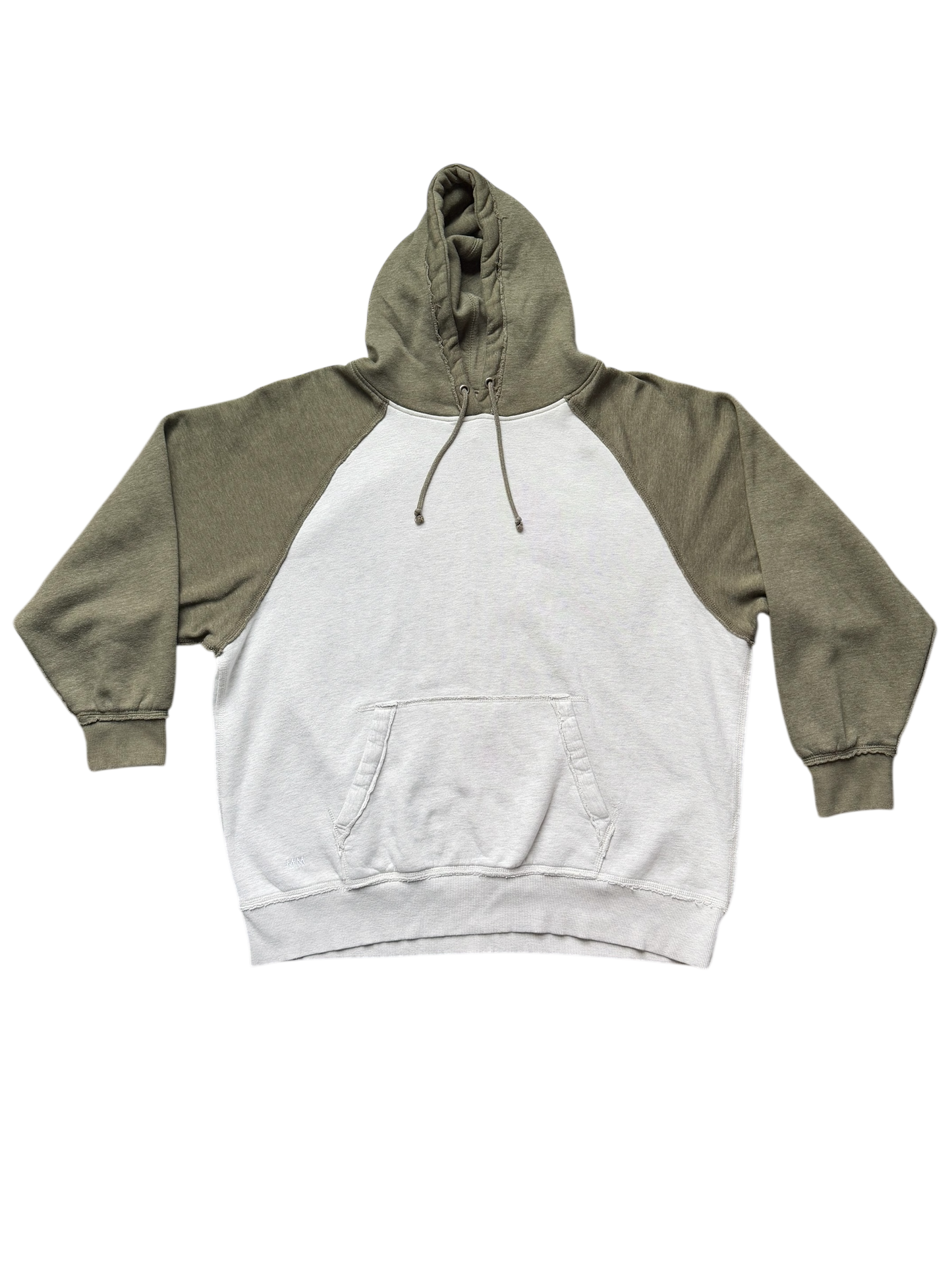 Olive Green Two Tone Hoodie