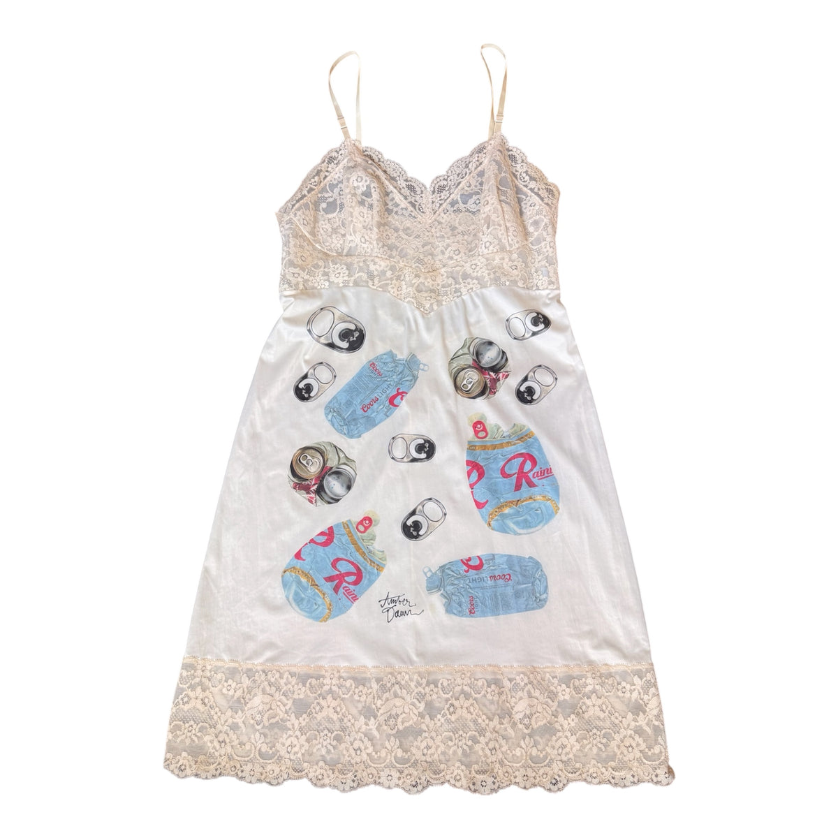 Crushed Can Slip Dress