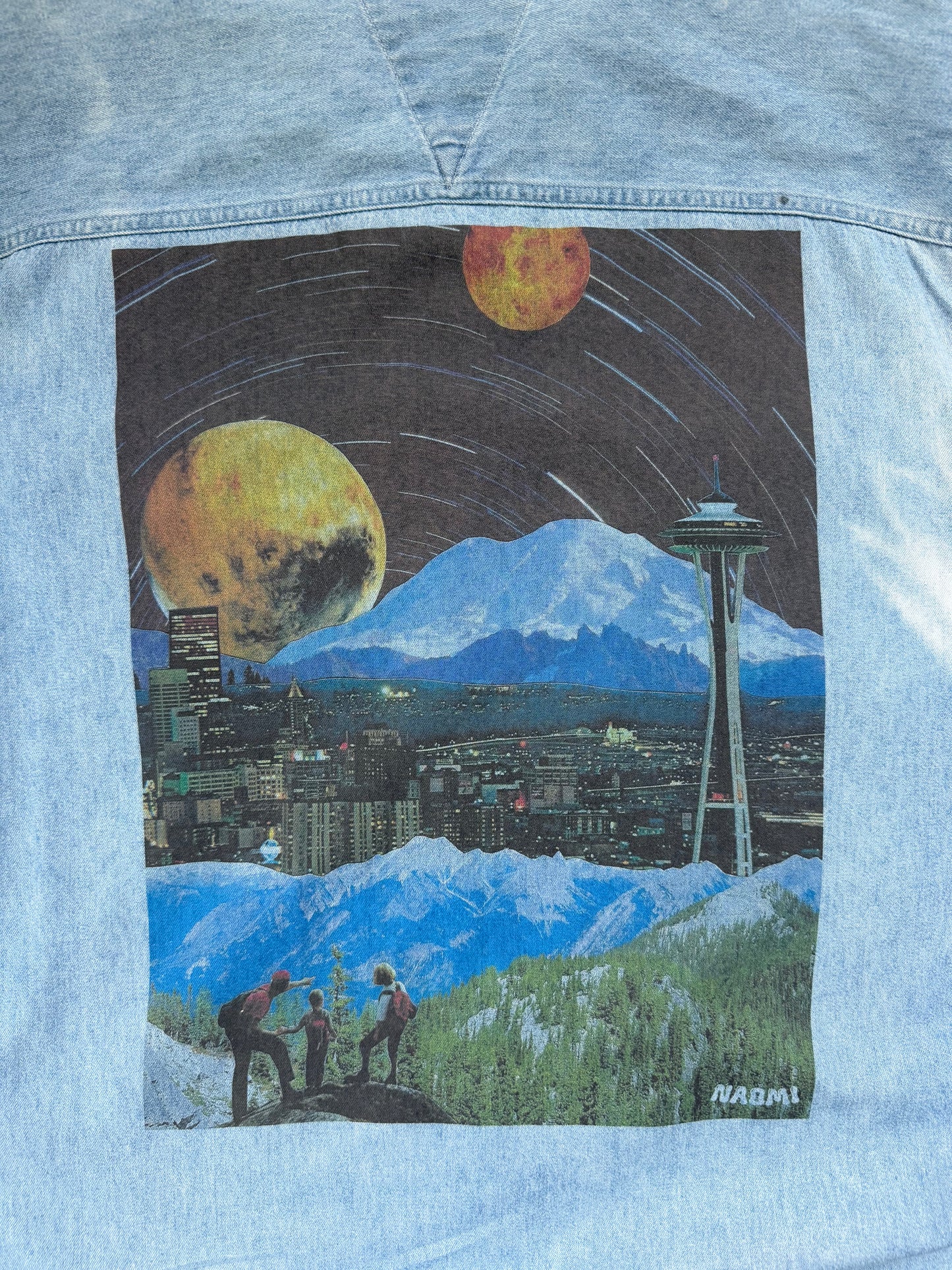 Light Wash Denim Button Down