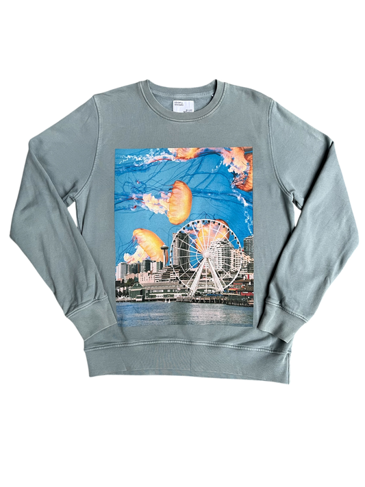 Dusty Blue Waterfront Crewneck