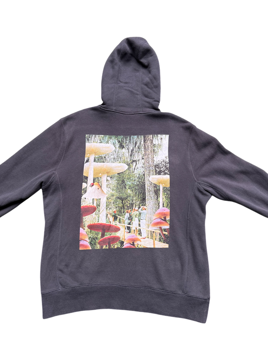 Grey Mushroom Zip Up Hoodie