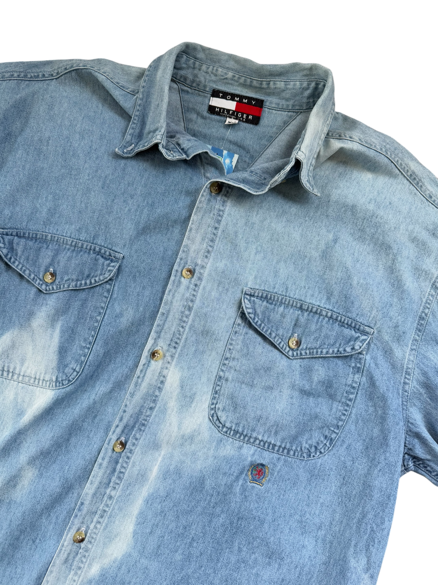 Light Wash Denim Button Down