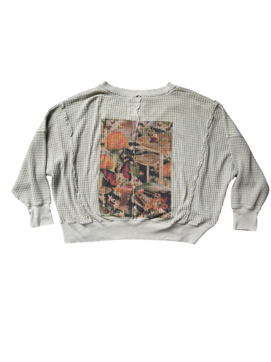 Muted Sage Green Waffle Knit Long Sleeve
