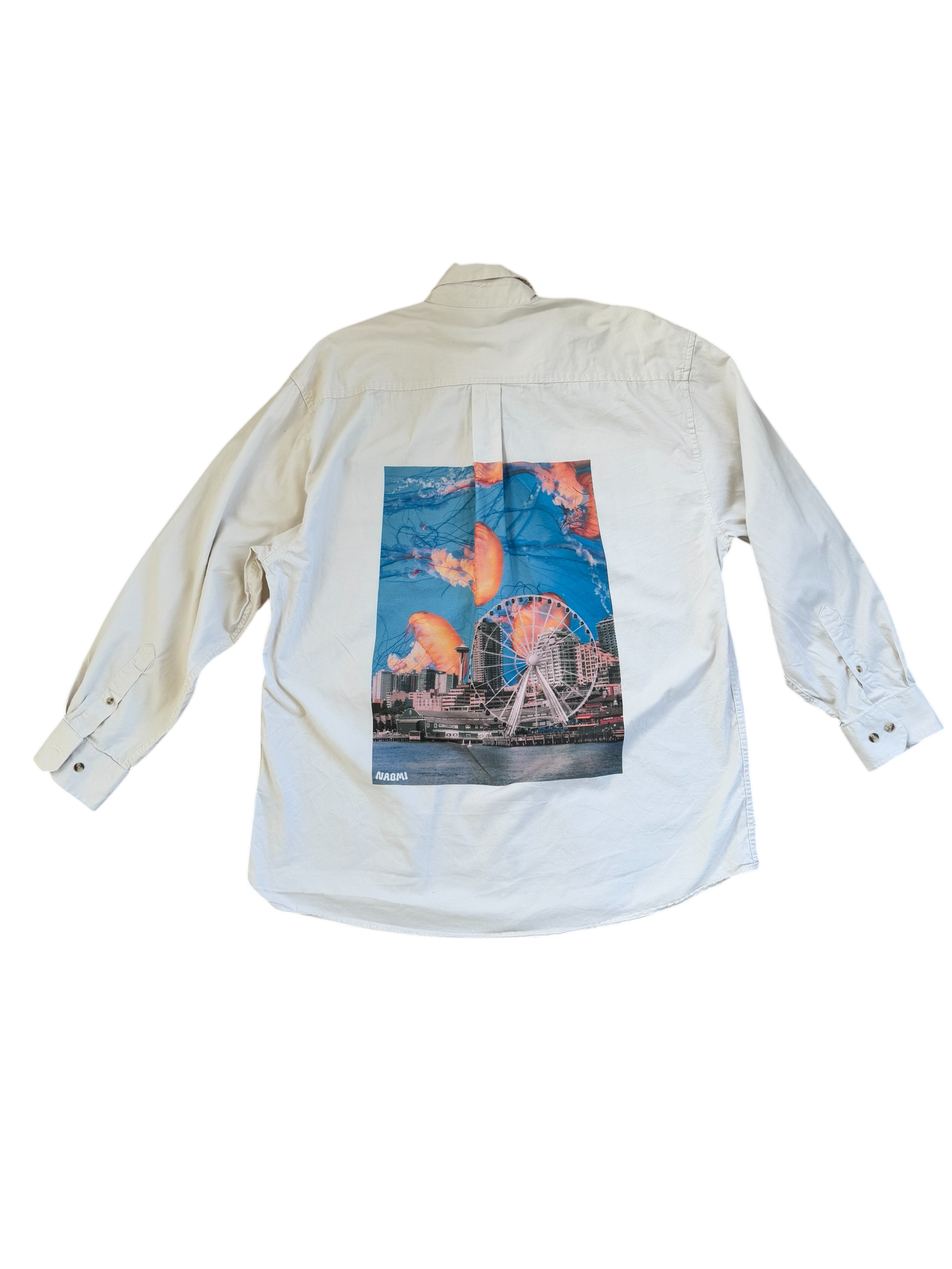 Off White Long Sleeve Button Down