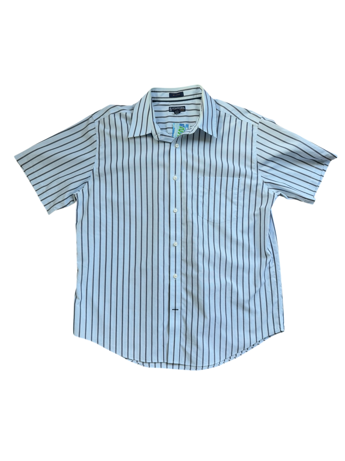 Short Sleeve Striped Button Down