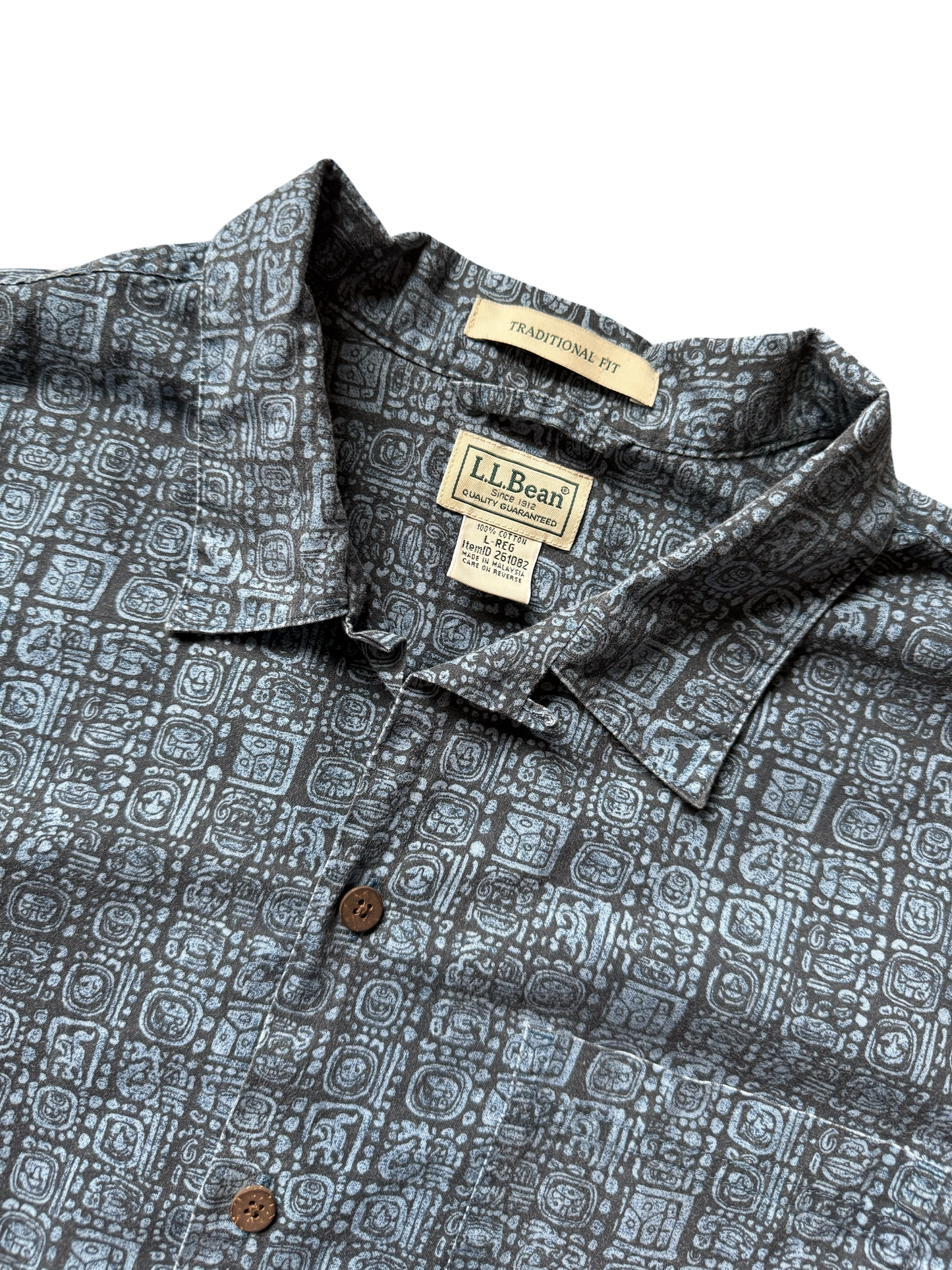 Short Sleeve Patterned Button Up