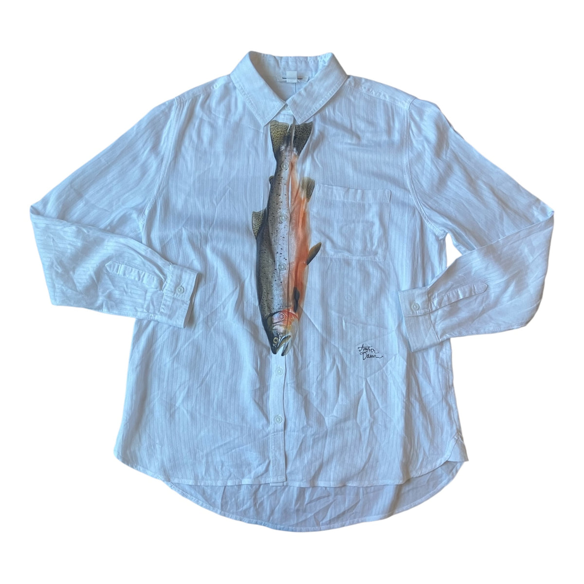 White Fish Button Down